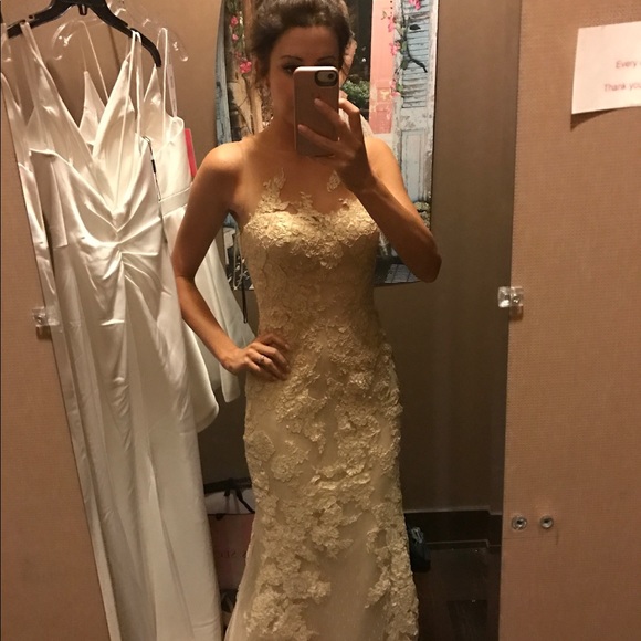 Pronovias it’s my party lace gown wedding dress beige - Picture 8 of 8